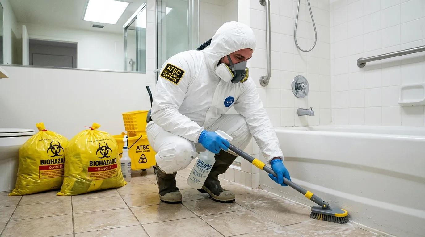 Decontamination equipment deployed for Blood Cleanup in Riverview